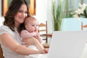 stock image of a mother and her baby in Birmingham, AL