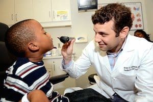 Young patient consulting with Dr. Kulbersh about a potential deviated septum in Birmingham, AL